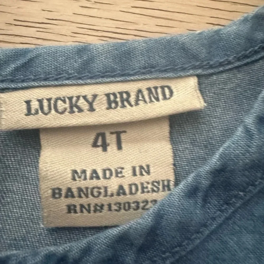 Lucky Brand sleeveless denim and legging set
